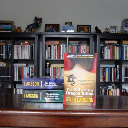 Cover image of The Girl with the Dragon Tattoo, a novel by Stieg Larsson